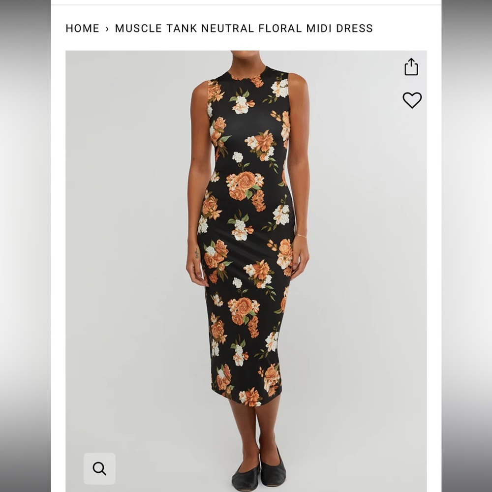 We wore what

MUSCLE TANK NEUTRAL FLORAL MIDI DRESS size S